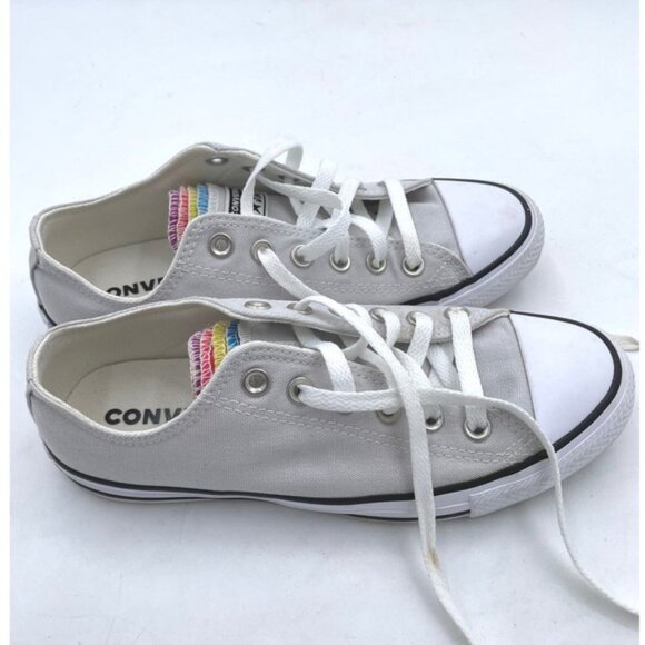 Converse All Star Low Top Rainbow Trim Canvas Sneakers Women‎ US 8 - Picture 2 of 4